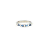 14k White Gold 0.29ctw MT Yogo Sapphire Women's Ring