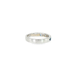 14k White Gold 0.29ctw MT Yogo Sapphire Women's Ring