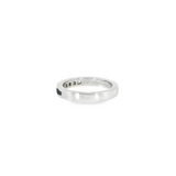 14k White Gold Band 0.55ctw MT Yogo Sapphire Women's Ring