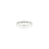14k White Gold 5 Stone 0.21ctw MT Yogo Sapphire Women's Ring
