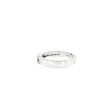14k White Gold Vintage Inspired 0.14ctw MT Yogo Sapphire Women's Ring