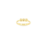 14k Yellow Gold 3 Stone 0.20ctw MT Yogo Sapphire Women's Ring