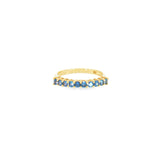 14k Yellow Gold 0.55ctw MT Yogo Sapphire Women's Ring