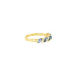 14k Yellow Gold Vintage Inspired 0.71ctw MT Yogo Sapphire Women's Ring