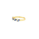14k Yellow Gold Vintage Inspired 0.71ctw MT Yogo Sapphire Women's Ring