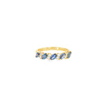 14k Yellow Gold Vintage Inspired 0.71ctw MT Yogo Sapphire Women's Ring