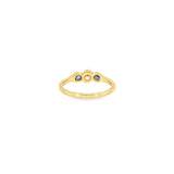 14k Yellow Gold Bezel 0.29ctw MT Yogo Sapphire Women's Ring