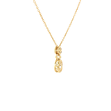 14k Yellow Gold 0.469 ctw Diamond Drop Pendant