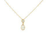 14k Yellow Gold 0.469 ctw Diamond Drop Pendant