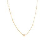 14k Yellow Gold 0.72 ctw Diamond Station Necklace