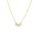 14k Yellow Gold 0.28 ctw Diamond Bezel Necklace