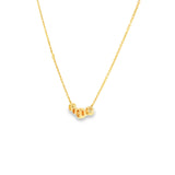 14k Yellow Gold 0.28 ctw Diamond Bezel Necklace
