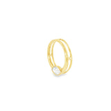 14k Yellow Gold 0.45 ctw Diamond Geometric Pendant