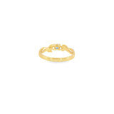 14k Yellow Gold Nature Inspired 0.20ctw MT Yogo Sapphire Women's Ring