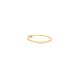 14k Yellow Gold Solitaire 0.05ctw MT Yogo Sapphire Women's Ring
