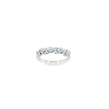 14k White Gold Vintage Inspired 0.71ctw MT Yogo Sapphire Women's Ring