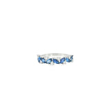 14k White Gold Vintage Inspired 0.71ctw MT Yogo Sapphire Women's Ring