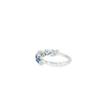 14k White Gold Vintage Inspired 0.71ctw MT Yogo Sapphire Women's Ring
