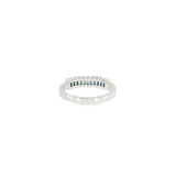 14k White Gold 0.70ctw MT Yogo Sapphire Women's Ring