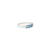 14k White Gold 0.70ctw MT Yogo Sapphire Women's Ring