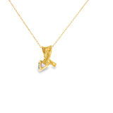 14k Yellow Gold ctw Tanzanite Free Form Pendant
