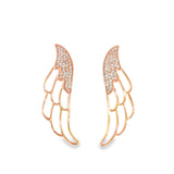 14k Rose Gold 0.35 ctw Diamond Drop Earrings