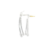 14k White Gold 0.35 ctw Diamond Drop Earrings