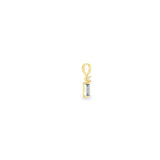 14k Yellow Gold 0.22ctw MT Yogo Sapphire Geometric Pendant