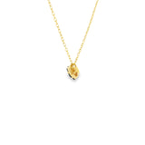 14k Yellow Gold 0.27ctw MT Yogo Sapphire Nature Inspired Pendant