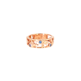 14k Rose Gold Nature Inspired 0.26ctw MT Yogo Sapphire Women's Ring