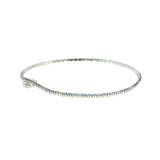 14k White Gold 1.00 ctw MT Yogo Sapphire Tennis Bracelet