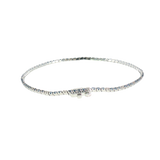 14k White Gold 1.00 ctw MT Yogo Sapphire Tennis Bracelet
