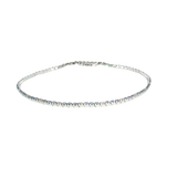 14k White Gold 1.00 ctw MT Yogo Sapphire Tennis Bracelet