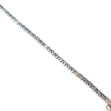 14k White Gold 1.00 ctw MT Yogo Sapphire Tennis Bracelet