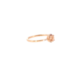 14k Rose Gold 0.32ctw Morganite Halo Women's Ring