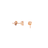 14k Rose Gold 0.76ctw Stud Morganite Earrings