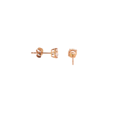 14k Rose Gold 0.76ctw Stud Morganite Earrings