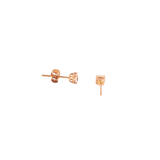 14k Rose Gold 0.36ctw Stud Morganite Earrings