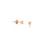 14k Rose Gold 0.36ctw Stud Morganite Earrings