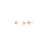 14k Rose Gold 0.36ctw Stud Morganite Earrings