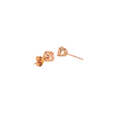 14k Rose Gold 1.40ctw Stud Morganite Earrings