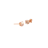 14k Rose Gold 1.40ctw Stud Morganite Earrings