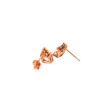 14k Rose Gold 1.52ctw Vintage Inspired Morganite Earrings