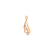 14k Rose Gold 0.41ctw Morganite Free Form Pendant