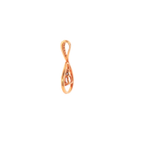 14k Rose Gold 0.45ctw Morganite Drop Pendant