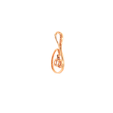 14k Rose Gold 0.45ctw Morganite Drop Pendant