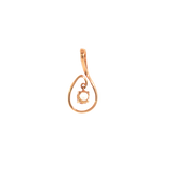 14k Rose Gold 0.45ctw Morganite Drop Pendant