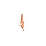 14k Rose Gold 0.64ctw Morganite Free Form Pendant