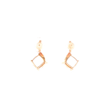 14k Rose Gold 2.73ctw Drop Morganite Earrings