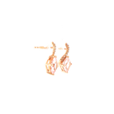 14k Rose Gold 2.73ctw Drop Morganite Earrings